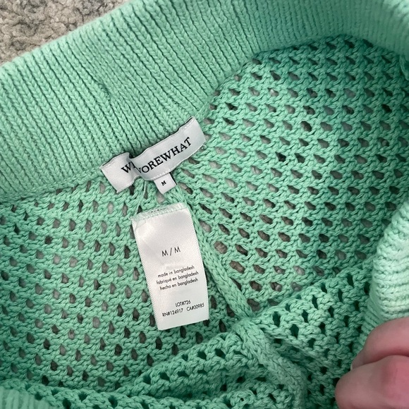 Weworewhat green crochet shorts - Picture 4 of 4